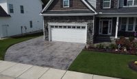 Amazing stamped concrete driveway